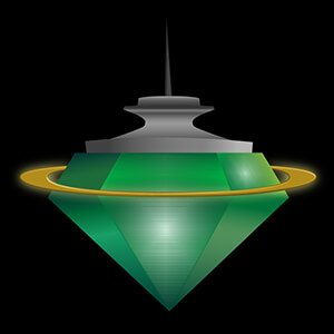 The Emerald City Saint 3D Iconic Logo